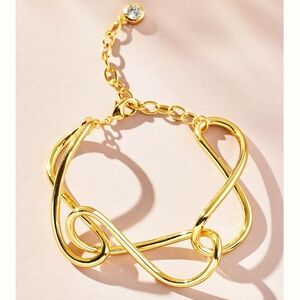 NIB $128 Anthropologie Jackie Mack Lumi Link Bracelet With Dust Bag